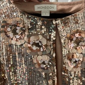 Vintage sequin short cape